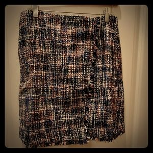 NWT Loft Tweed Wrap Skirt Size 4